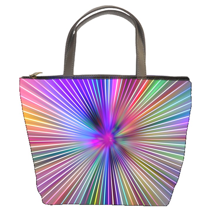 Rays Colorful Laser Ray Light Bucket Bag