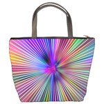 Rays Colorful Laser Ray Light Bucket Bag Back