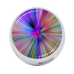 Rays Colorful Laser Ray Light 4-port Usb Hub (two Sides) by Bajindul