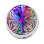 Rays Colorful Laser Ray Light 4-Port USB Hub (Two Sides) Front