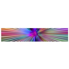 Rays Colorful Laser Ray Light Small Flano Scarf