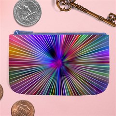 Rays Colorful Laser Ray Light Large Coin Purse by Bajindul