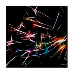 Lights Star Sky Graphic Night Tile Coaster by HermanTelo