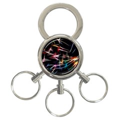 Lights Star Sky Graphic Night 3-ring Key Chain by HermanTelo