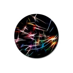 Lights Star Sky Graphic Night Magnet 3  (round) by HermanTelo