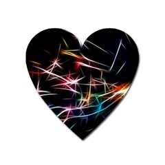 Lights Star Sky Graphic Night Heart Magnet by HermanTelo