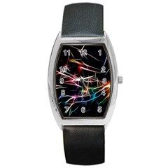 Lights Star Sky Graphic Night Barrel Style Metal Watch