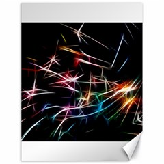 Lights Star Sky Graphic Night Canvas 18  X 24 