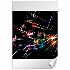 Lights Star Sky Graphic Night Canvas 24  X 36 