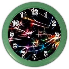 Lights Star Sky Graphic Night Color Wall Clock by HermanTelo