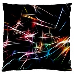 Lights Star Sky Graphic Night Large Cushion Case (two Sides) by HermanTelo