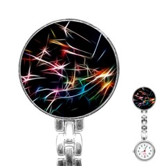 Lights Star Sky Graphic Night Stainless Steel Nurses Watch by HermanTelo