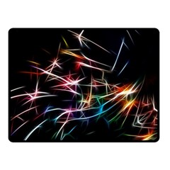 Lights Star Sky Graphic Night Double Sided Fleece Blanket (small) 