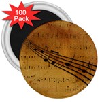 Background Music 3  Magnets (100 pack) Front