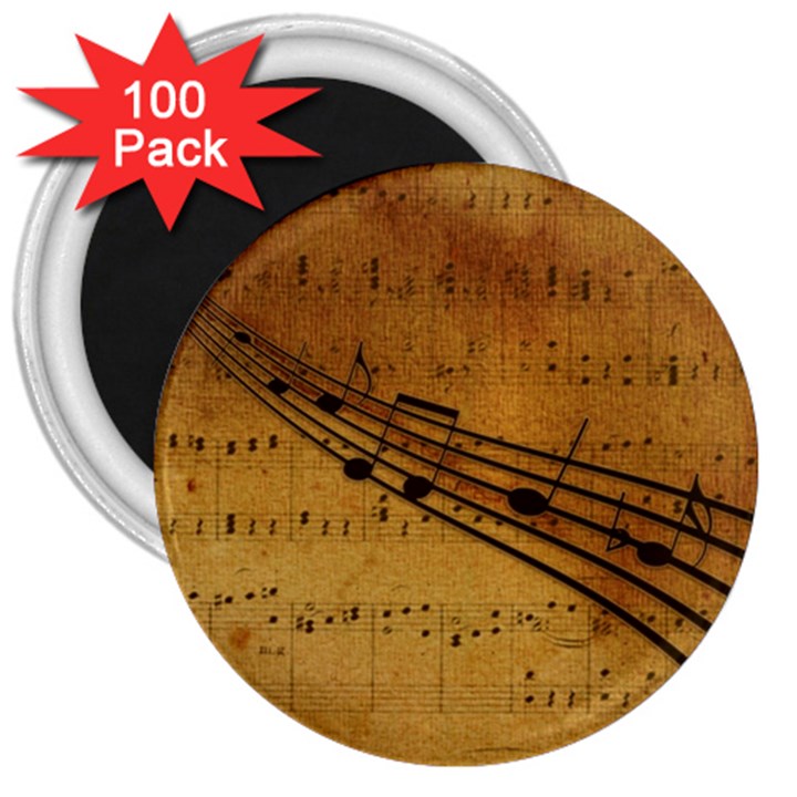 Background Music 3  Magnets (100 pack)