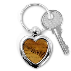 Background Music Key Chain (heart) by Mariart