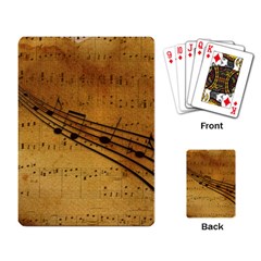 Background Music Playing Cards Single Design (rectangle)