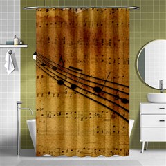 Background Music Shower Curtain 48  X 72  (small)  by Mariart