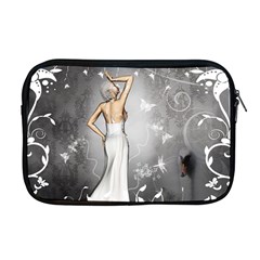 Wonderful Fairy With Butterflies And Dragonfly Apple Macbook Pro 17  Zipper Case by FantasyWorld7