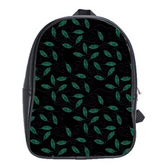 Copper Leaves School Bag (xl) by bloomingvinedesign