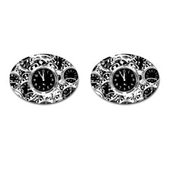 Clock Face 5 Cufflinks (oval)