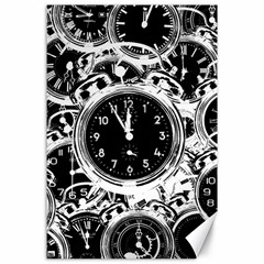 Clock Face 5 Canvas 24  X 36  by impacteesstreetwearten