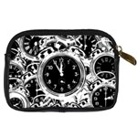 Clock Face 5 Digital Camera Leather Case Back