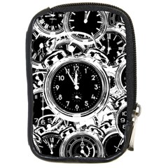 Clock Face 5 Compact Camera Leather Case