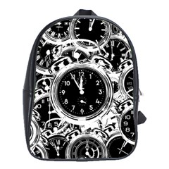 Clock Face 5 School Bag (large)