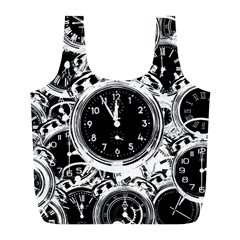 Clock Face 5 Full Print Recycle Bag (l) by impacteesstreetwearten