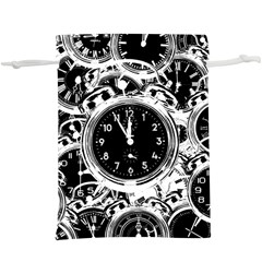 Clock Face 5  Lightweight Drawstring Pouch (xl)