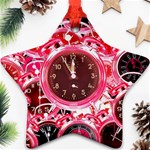 Clock Face 4 Ornament (Star) Front