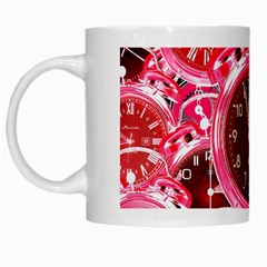 Clock Face 4 White Mugs