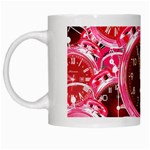 Clock Face 4 White Mugs Left