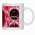 Clock Face 4 White Mugs Right