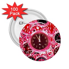 Clock Face 4 2.25  Buttons (100 pack) 