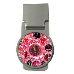 Clock Face 4 Money Clips (Round) 