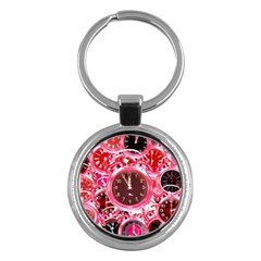 Clock Face 4 Key Chain (Round)