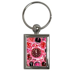 Clock Face 4 Key Chain (Rectangle)