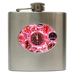 Clock Face 4 Hip Flask (6 oz)