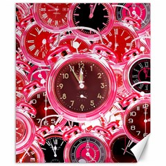 Clock Face 4 Canvas 8  x 10 