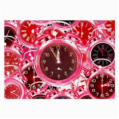 Clock Face 4 Large Glasses Cloth (2 Sides)