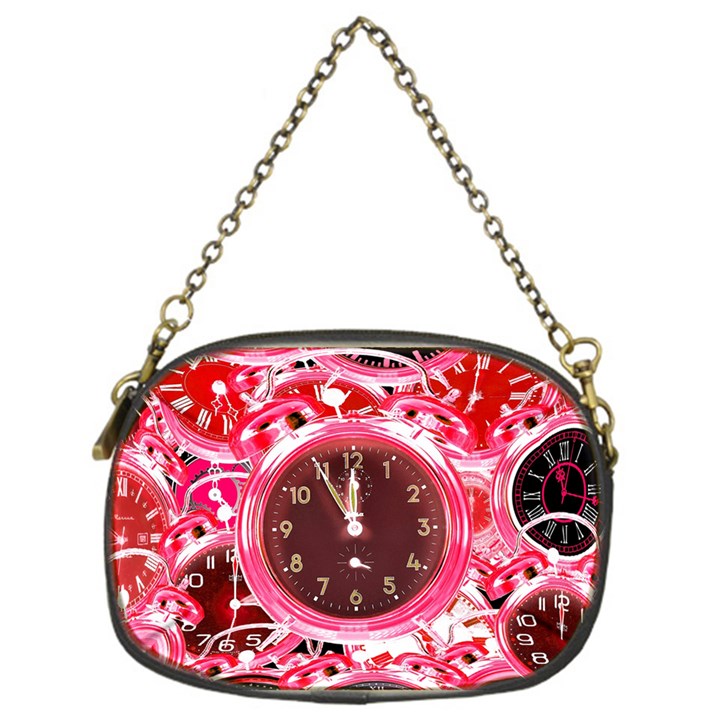 Clock Face 4 Chain Purse (One Side)