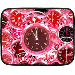 Clock Face 4 Fleece Blanket (Mini)