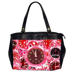 Clock Face 4 Oversize Office Handbag (2 Sides)