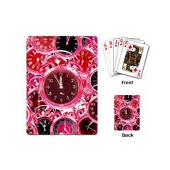 Clock Face 4 Playing Cards Single Design (Mini)