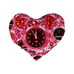 Clock Face 4 Standard 16  Premium Heart Shape Cushions Back