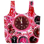 Clock Face 4 Full Print Recycle Bag (XL) Front