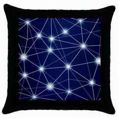 Network Technology Digital Throw Pillow Case (black) by HermanTelo