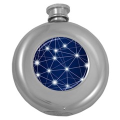 Network Technology Digital Round Hip Flask (5 Oz)